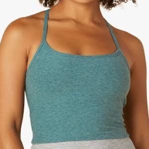 Beyond Yoga Spacedye Racerback Crop Tank in Turquoise